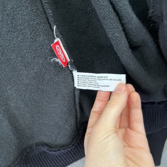 Vintage Ecko Unltd Jacket 2XL Zip Ribbed Mock Neck Black Biker Street XXL Y2K - Picture 10 of 15